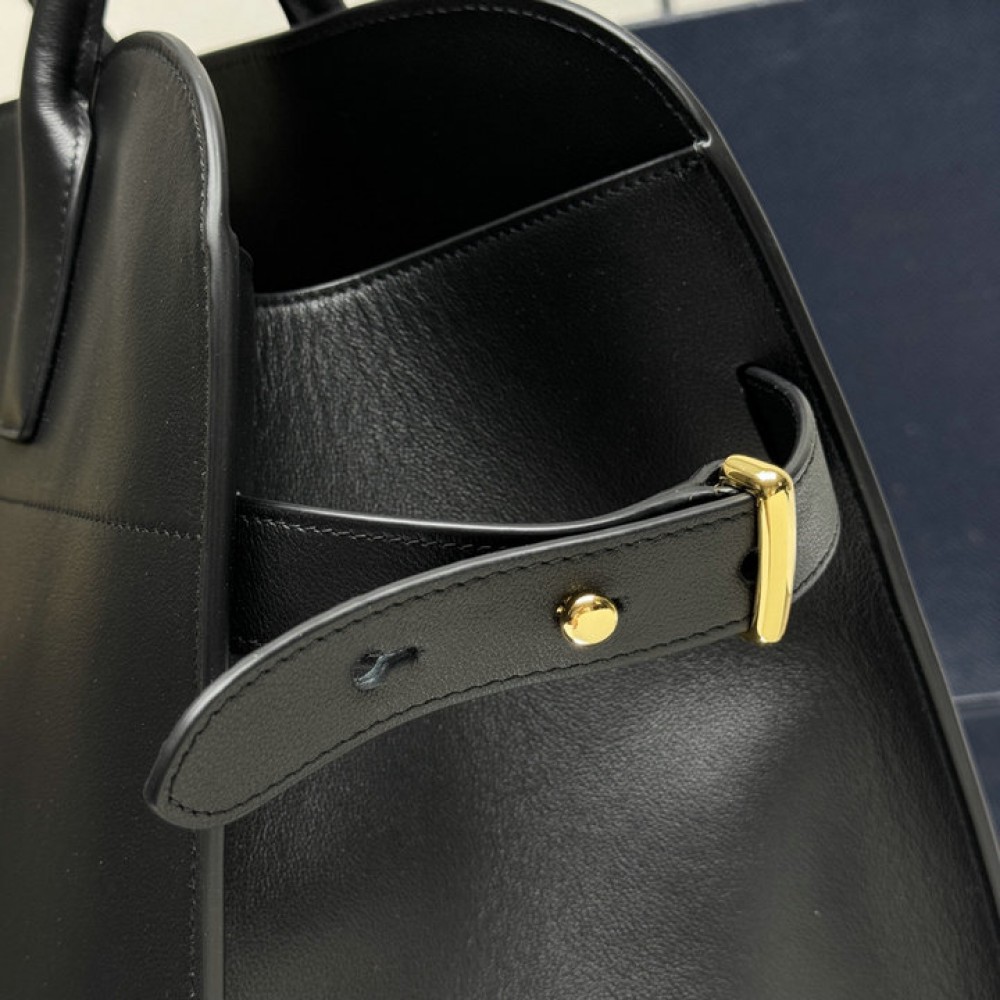 Prada Large leather tote bag with buckles 40x20x29cm Bags