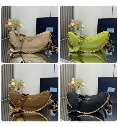 Prada Ivy Demi Lune re-nylon shoulder bag