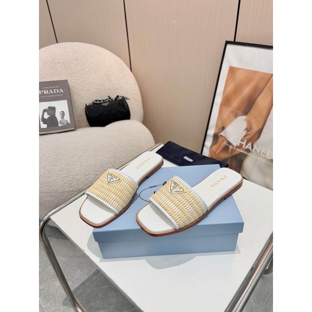 Prada raffia slippers 36-42 Shoes