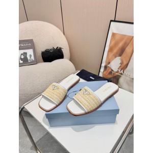 Prada raffia slippers 36-42 Shoes