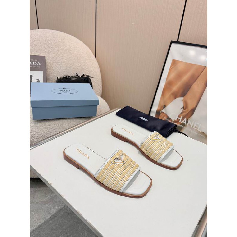 Prada raffia slippers 36-42 Shoes
