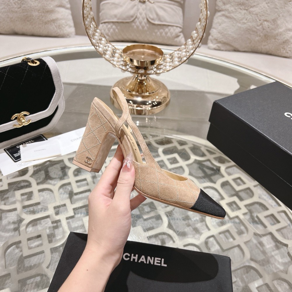 Chanel slingback pumps 35-42 9.5cm Shoes