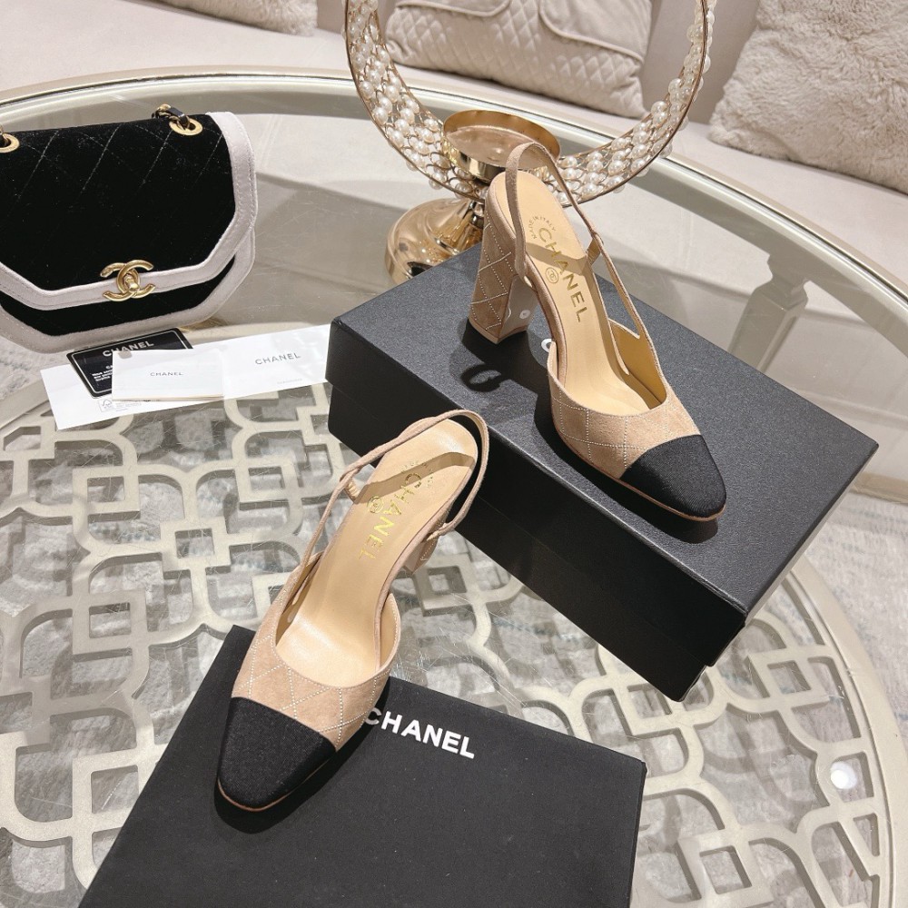 Chanel slingback pumps 35-42 9.5cm Shoes