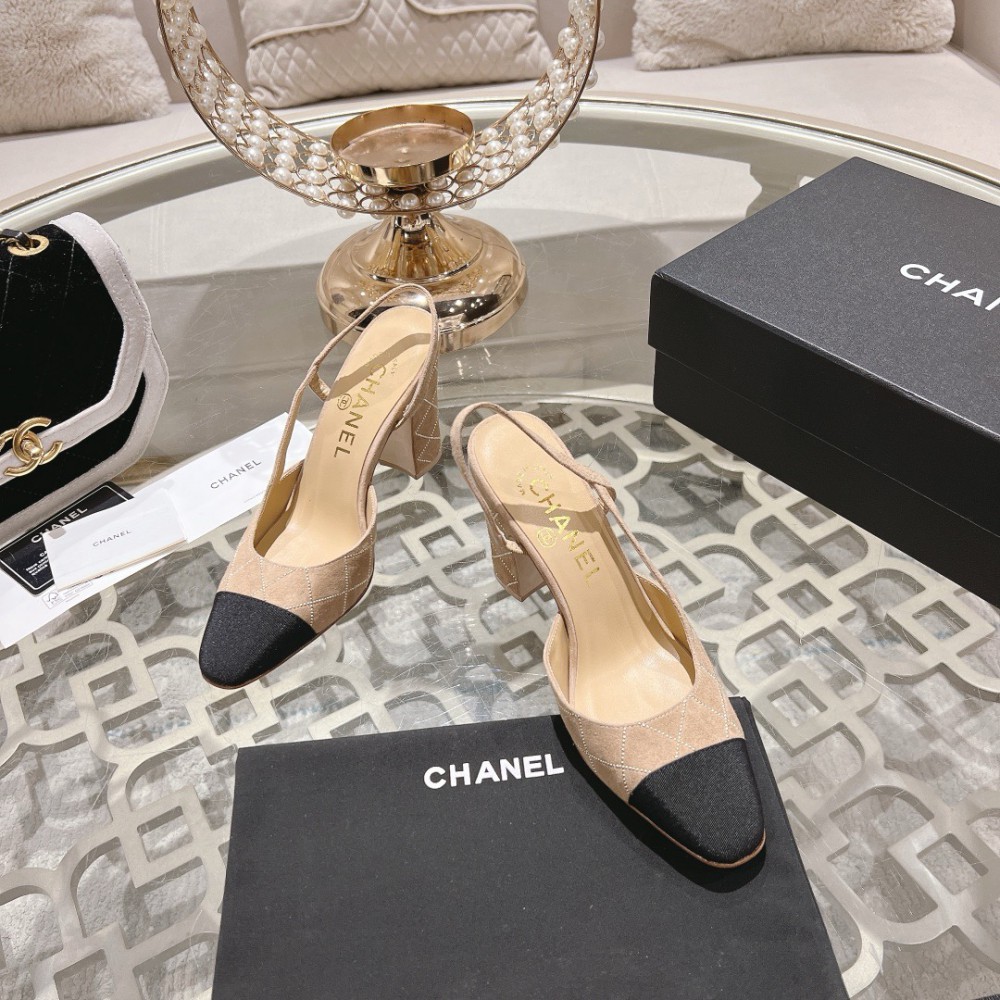 Chanel slingback pumps 35-42 9.5cm Shoes