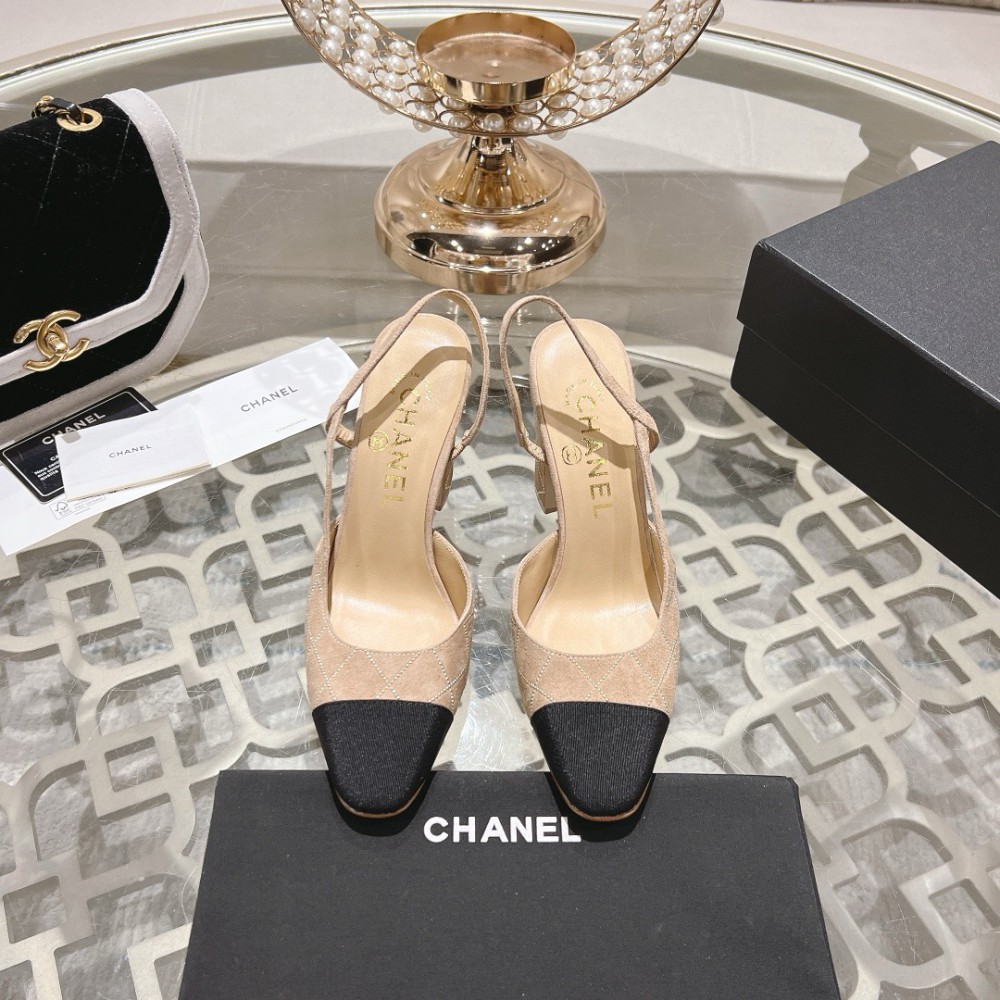 Chanel slingback pumps 35-42 9.5cm Shoes