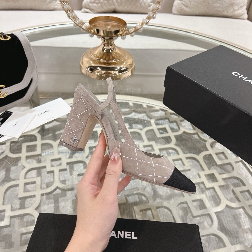 Chanel slingback pumps 35-42 9.5cm Shoes