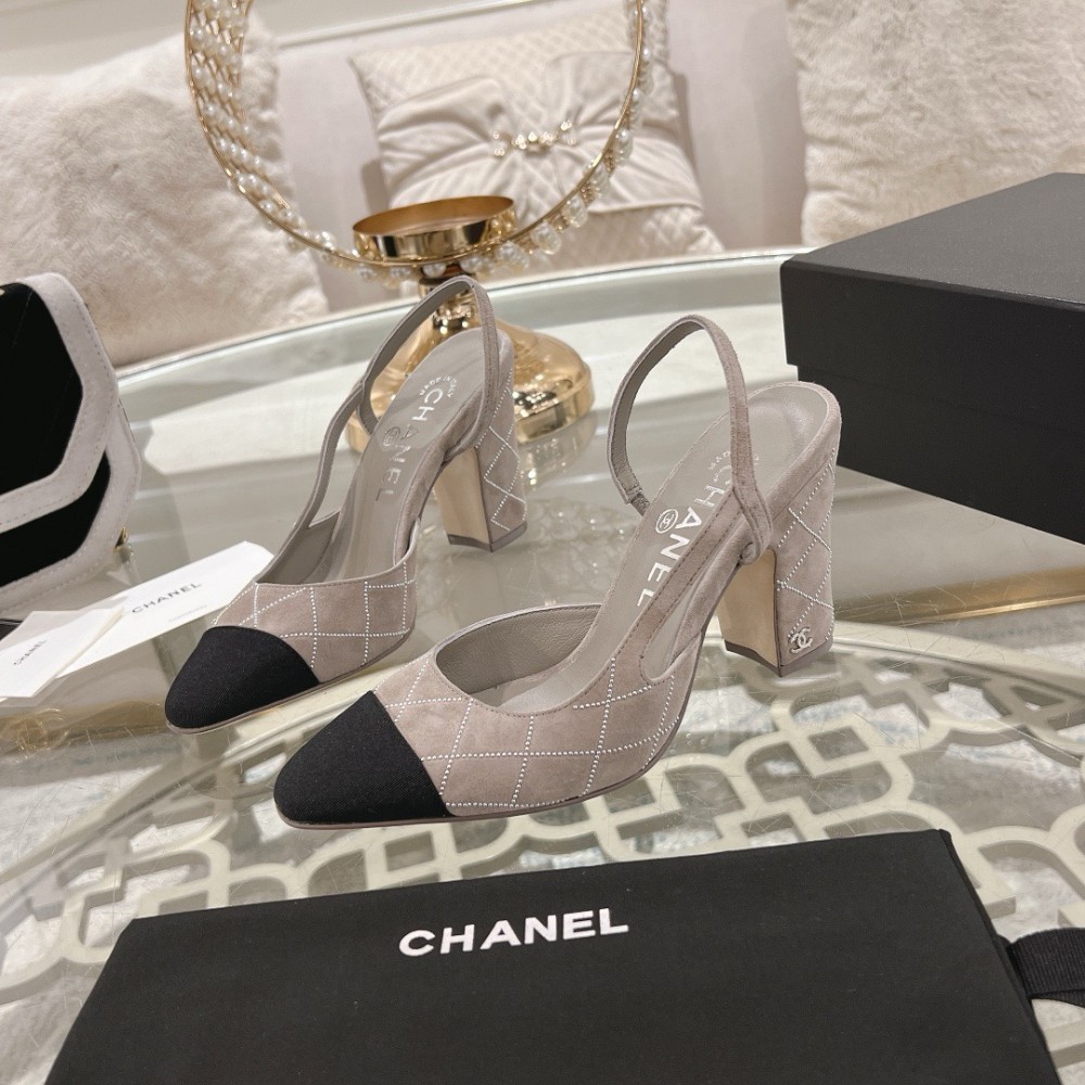 Chanel slingback pumps 35-42 9.5cm Shoes