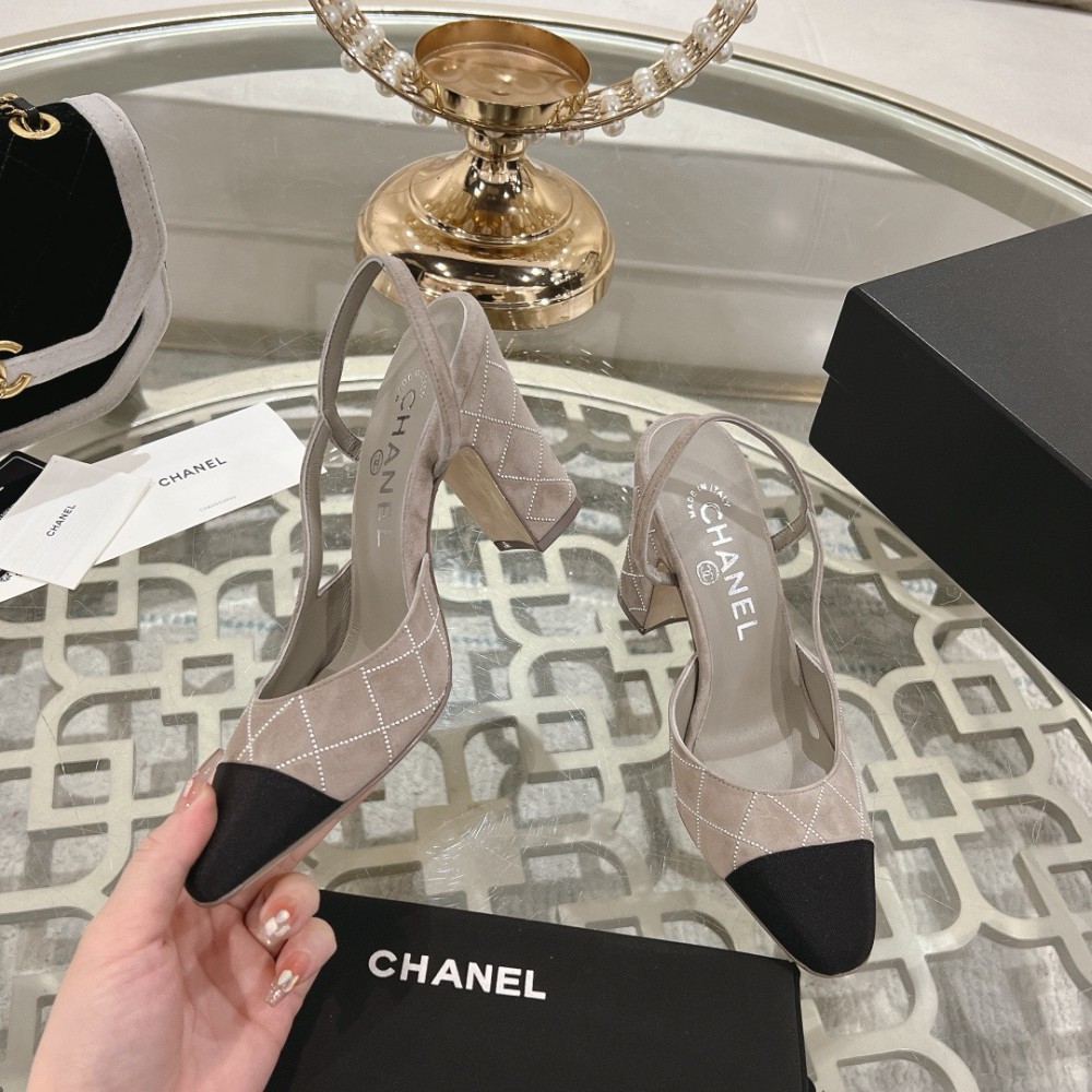 Chanel slingback pumps 35-42 9.5cm Shoes