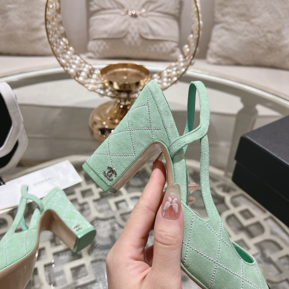 Chanel slingback pumps 35-42 9.5cm Shoes