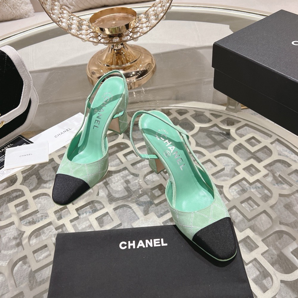 Chanel slingback pumps 35-42 9.5cm Shoes