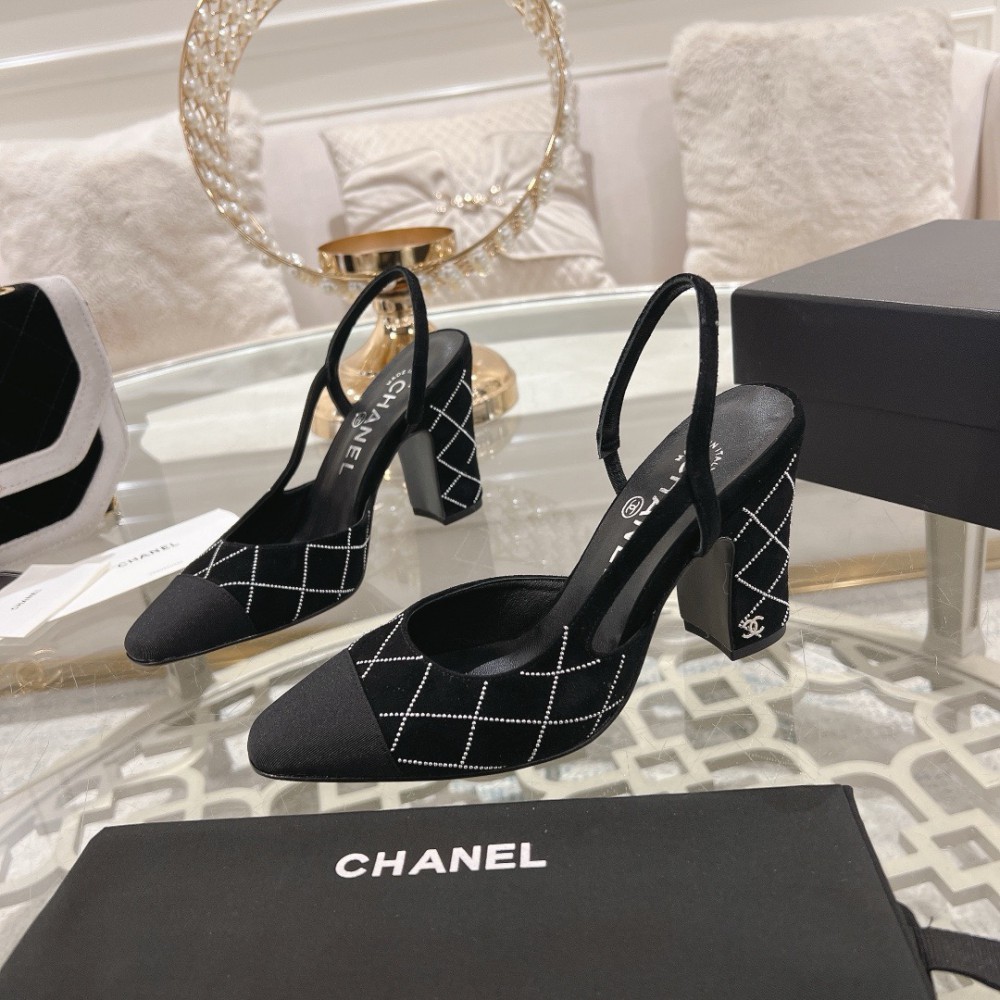 Chanel slingback pumps 35-42 9.5cm Shoes