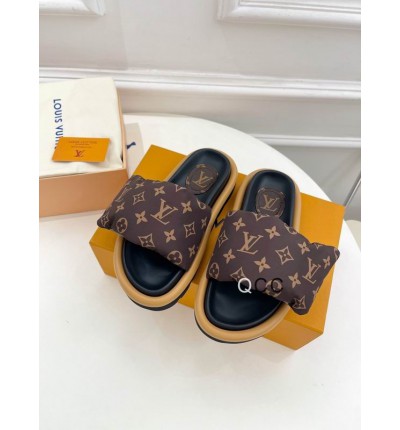 Lv slippers pool pillow 2025 35-42
