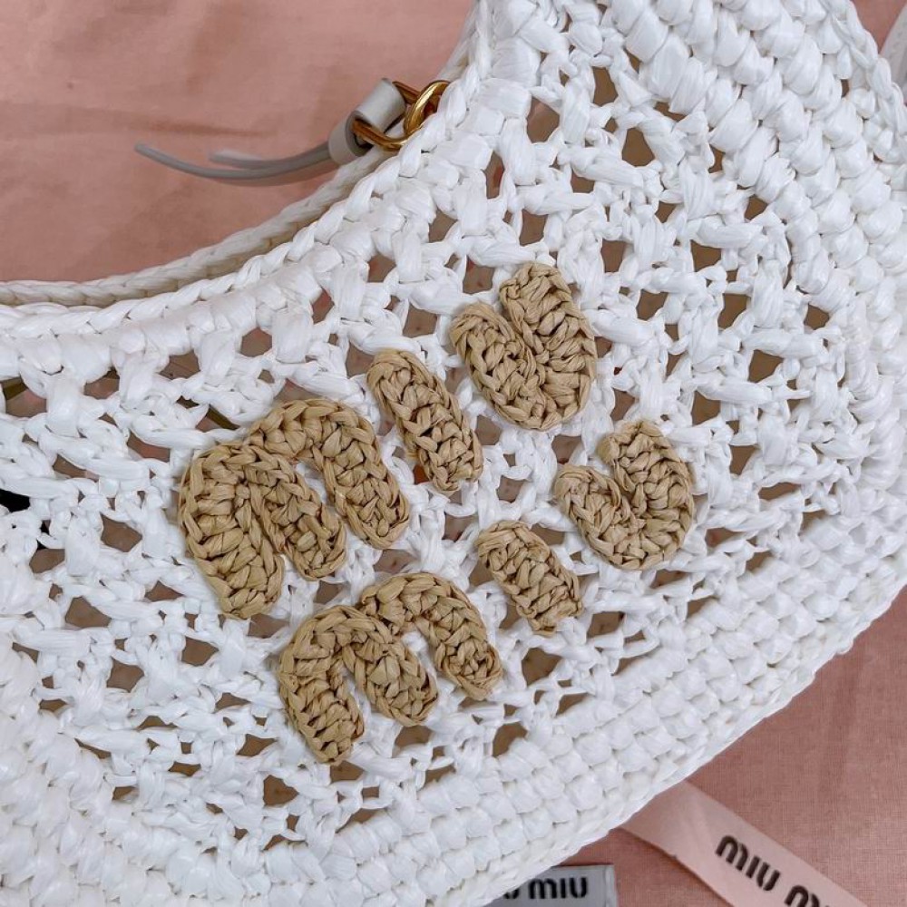 Miu Miu Wander crochet-knit shoulder bag 