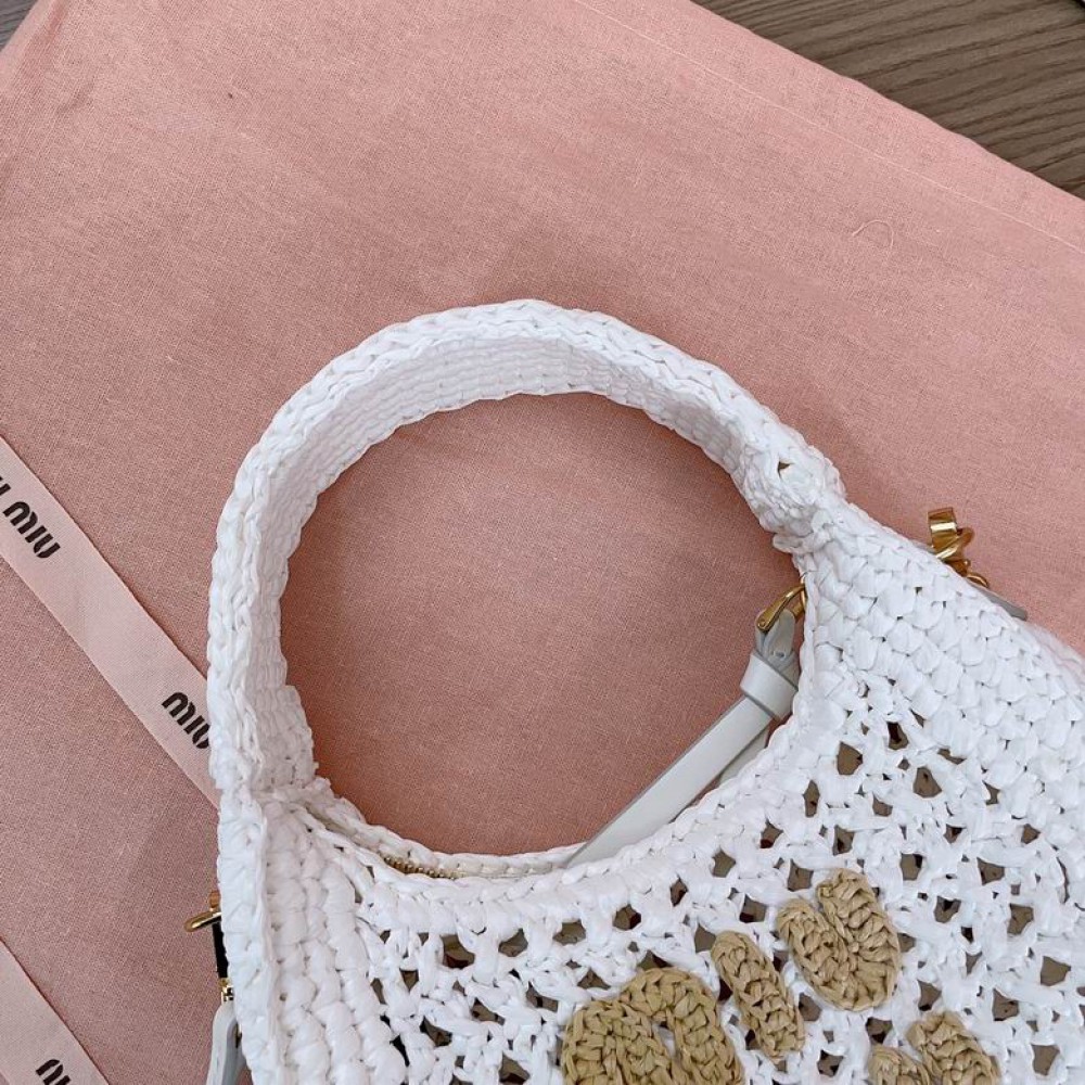 Miu Miu Wander crochet-knit shoulder bag 