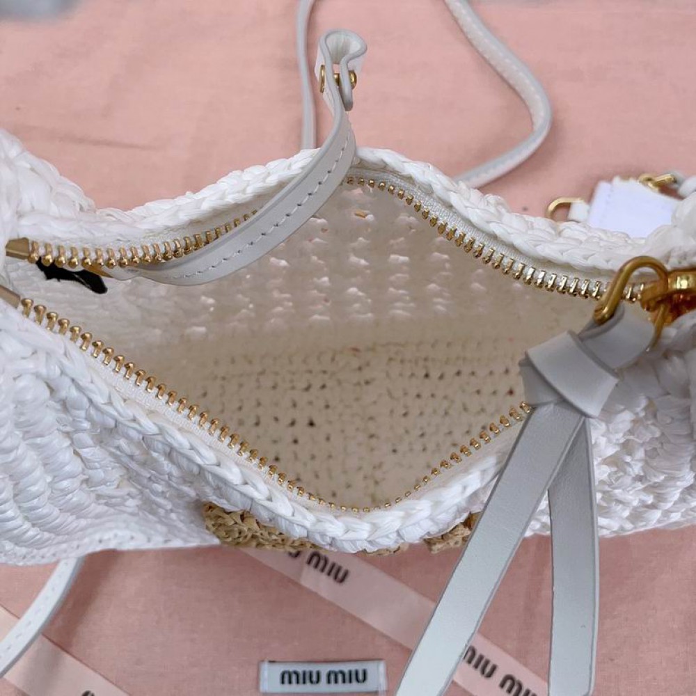 Miu Miu Wander crochet-knit shoulder bag 