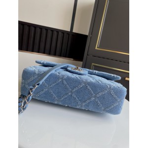 Chanel classic flap bag medium size denim 25.5X15X6cm Bags
