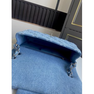Chanel classic flap bag medium size denim 25.5X15X6cm Bags