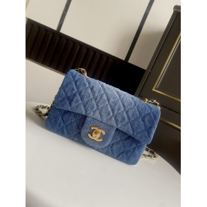 Chanel classic flap bag 20x13x8cm denim Bags