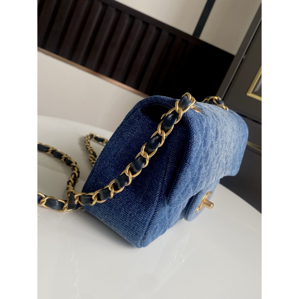 Chanel classic flap bag 20x13x8cm denim Bags