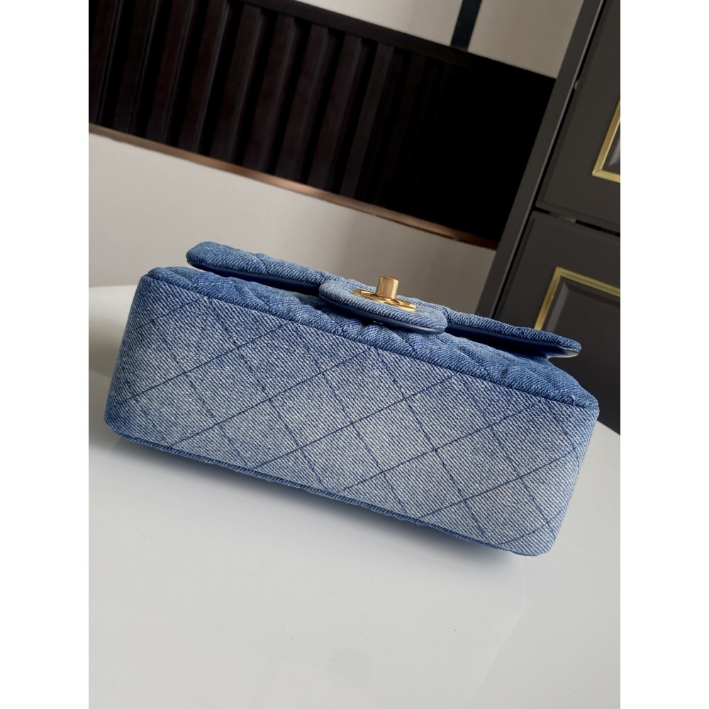 Chanel classic flap bag 20x13x8cm denim Bags