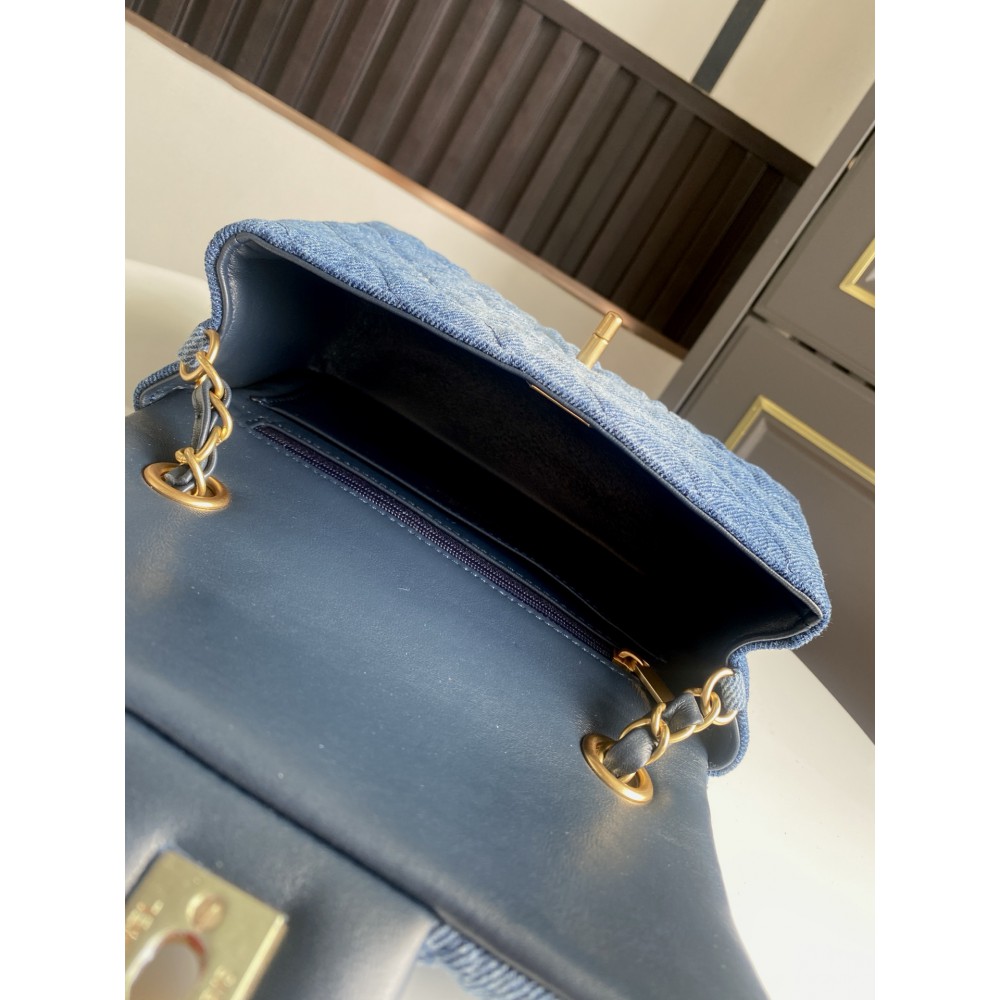 Chanel classic flap bag 20x13x8cm denim Bags