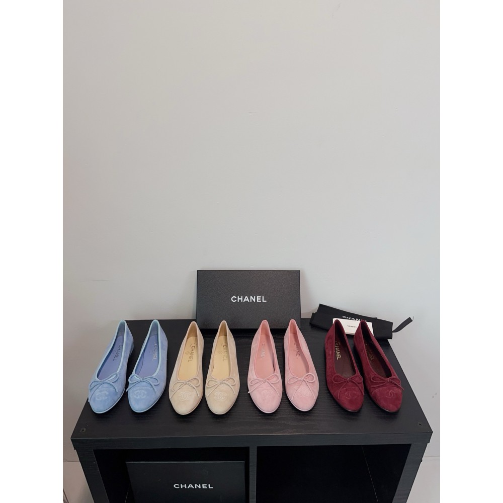 Chanel ballerinas 35-42 2025 suede Shoes