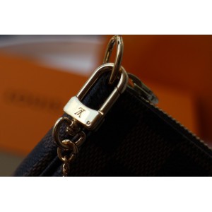 Lv Mini Pochette Accessories 15.5x10.5x4cm damier ebene Bags