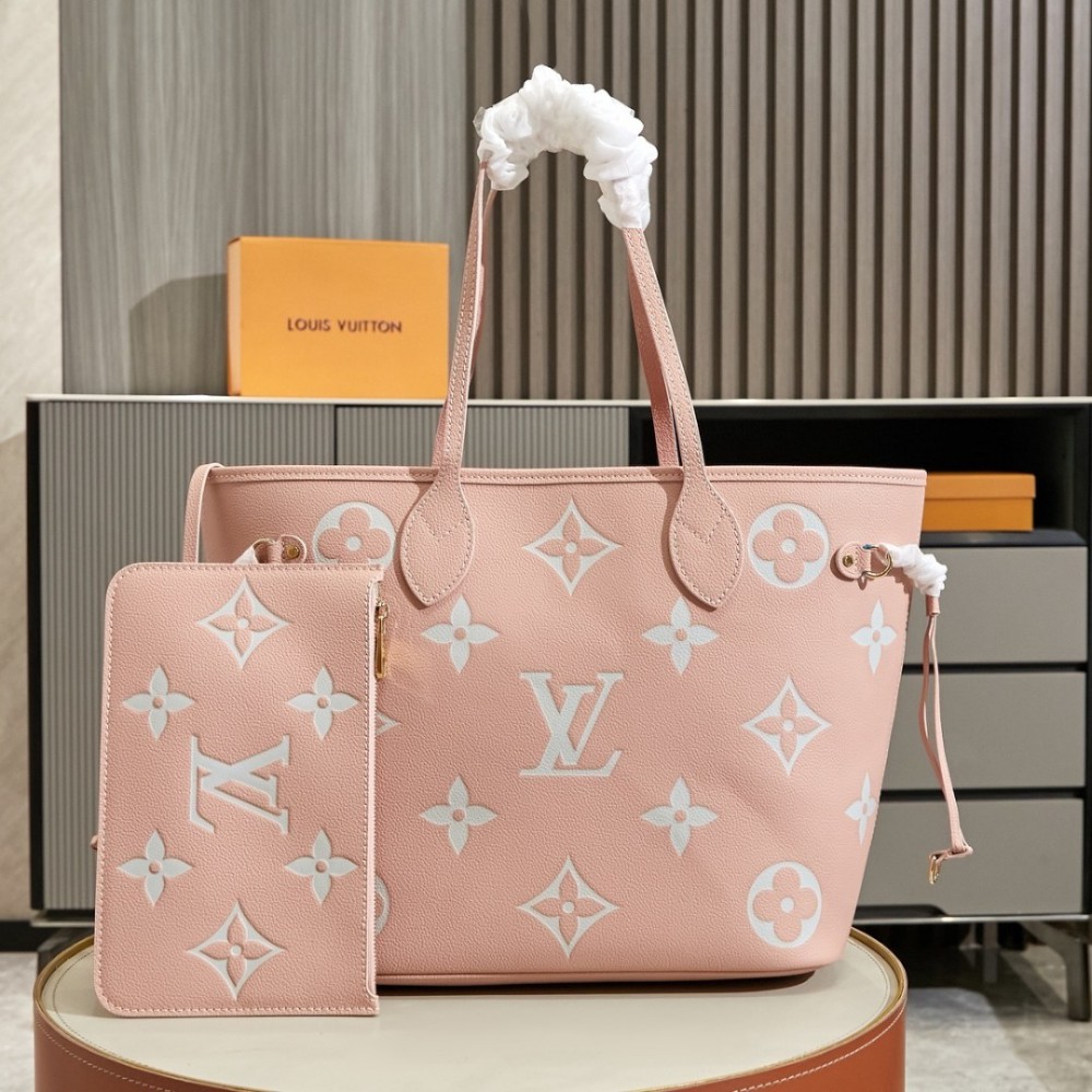 Lv Neverfull Emp leather tote bag M58907 31x28x14cm Bags