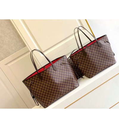 Lv Neverfull GM-MM size damier ebene 