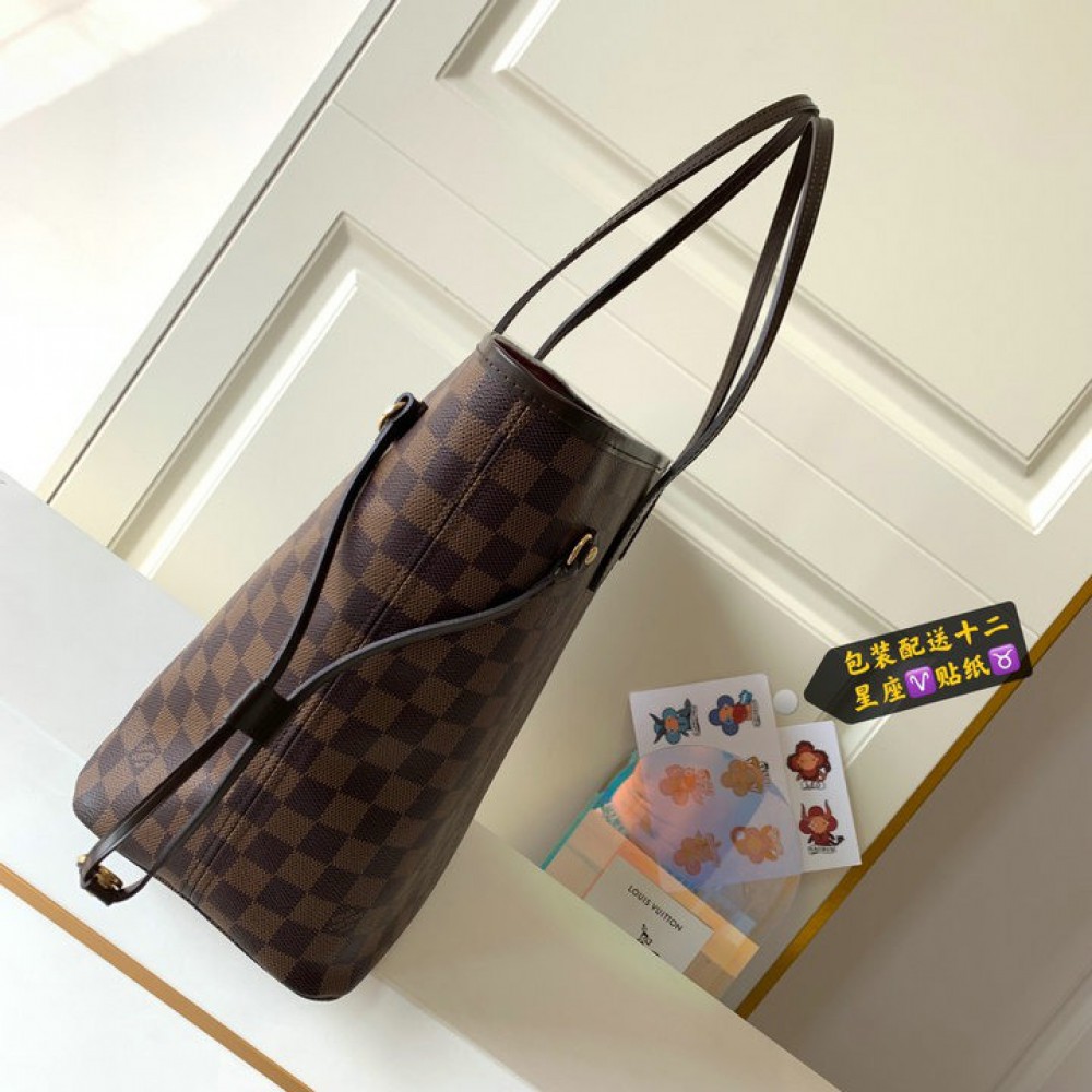Lv Neverfull GM-MM size damier ebene  Bags