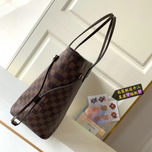 Lv Neverfull GM-MM size damier ebene  Bags