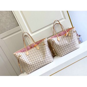 Lv Neverfull GM-MM size damier azur  Bags