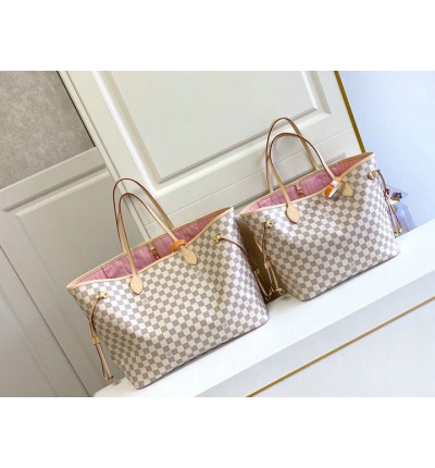 Lv Neverfull GM-MM size damier azur 