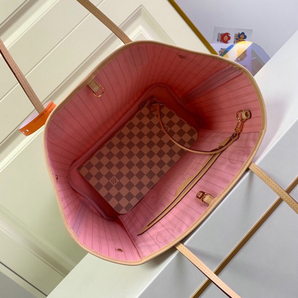 Lv Neverfull GM-MM size damier azur  Bags