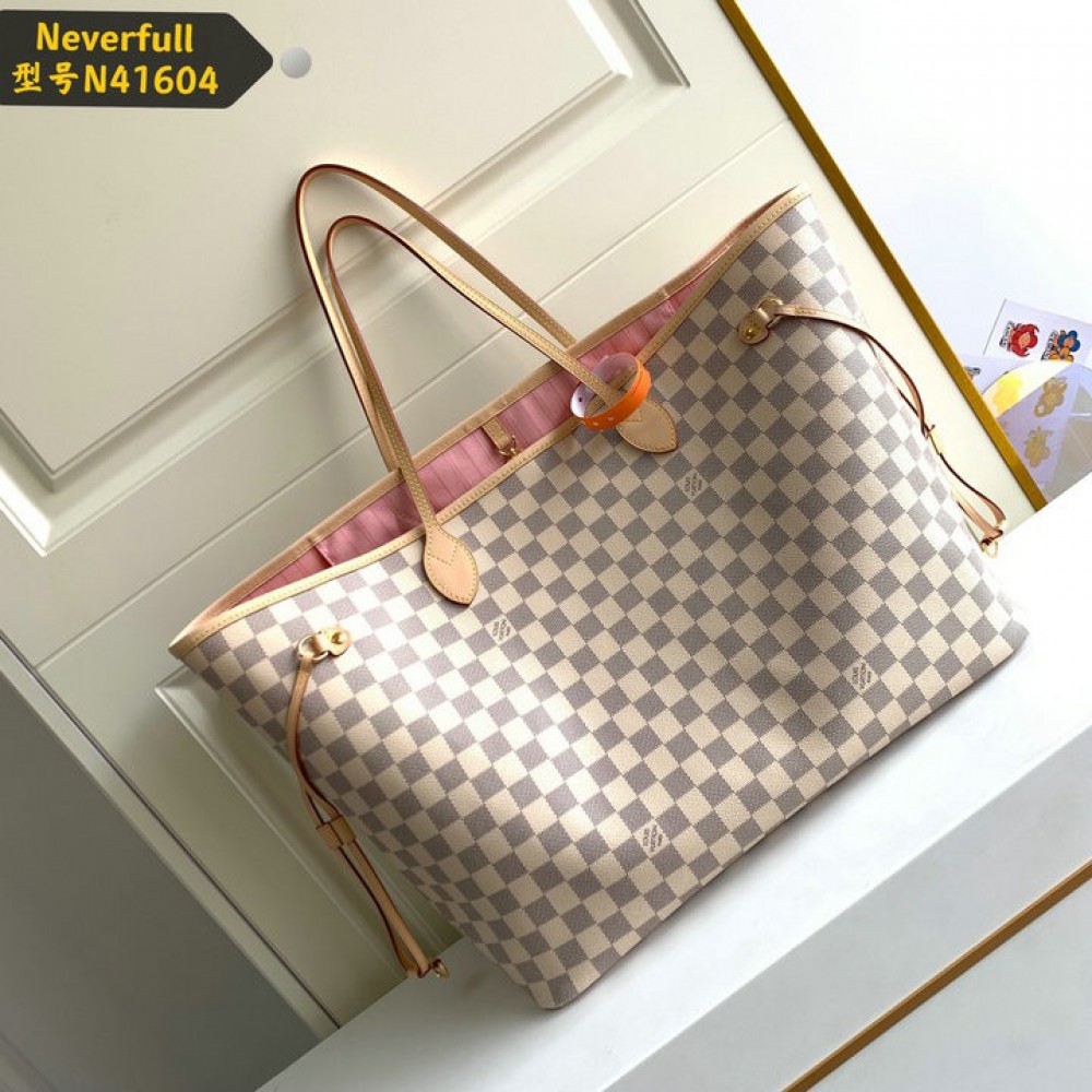 Lv Neverfull GM-MM size damier azur  Bags