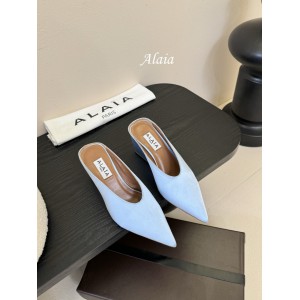 Alaia Cube 75 satin wedge mules 35-42 Shoes