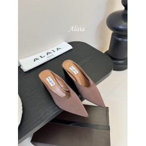 Alaia Cube 75 satin wedge mules 35-42 Shoes