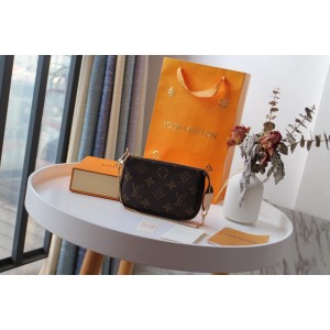 Lv Mini Pochette Accessories 15.5x10.5x4cm monogram Bags