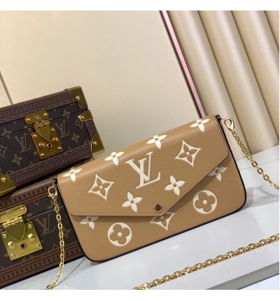 Lv Pochette Félicie emp leather M12754 21x12x3cm