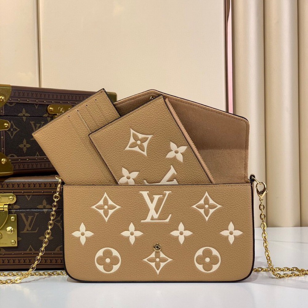 Lv Pochette Félicie emp leather M12754 21x12x3cm Bags