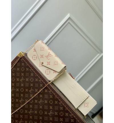 Lv Pochette Félicie emp leather M69977 21x12x3cm