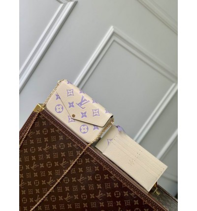 Lv Pochette Félicie emp leather M69977 21x12x3cm