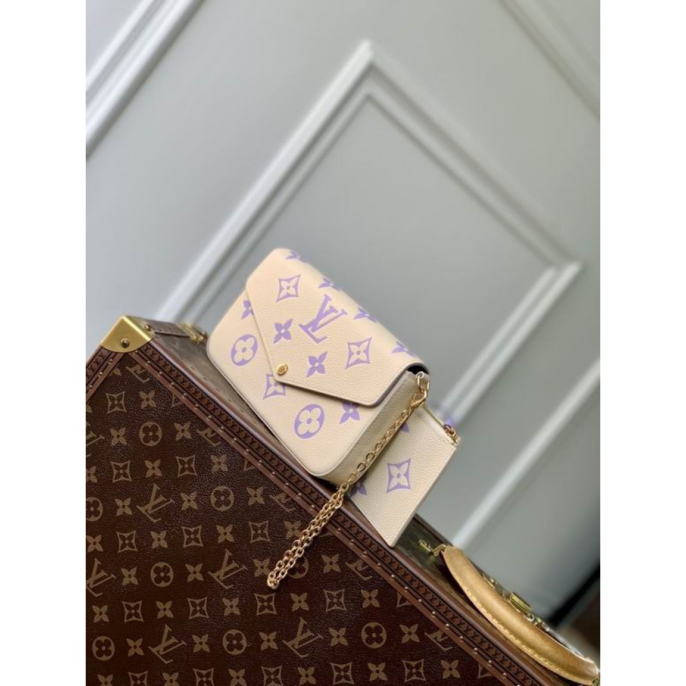 Lv Pochette Félicie emp leather M69977 21x12x3cm Bags