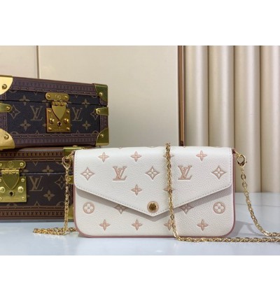 Lv Pochette Félicie emp leather M64064 21x12x3cm