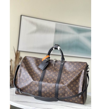 Lv Keepall M41414老花黄 黑皮 55x31x26cm