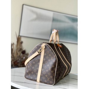 Lv Keepall M41414老花黄 黑皮 55x31x26cm Vacation shop