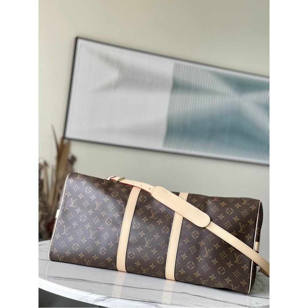 Lv Keepall M41414老花黄 黑皮 55x31x26cm Vacation shop