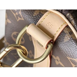 Lv Keepall M41414老花黄 黑皮 55x31x26cm Vacation shop