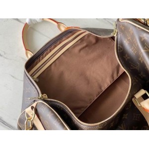 Lv Keepall M41414老花黄 黑皮 55x31x26cm Vacation shop