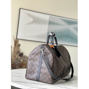 Lv Keepall M41414老花黄 黑皮 55x31x26cm Vacation shop